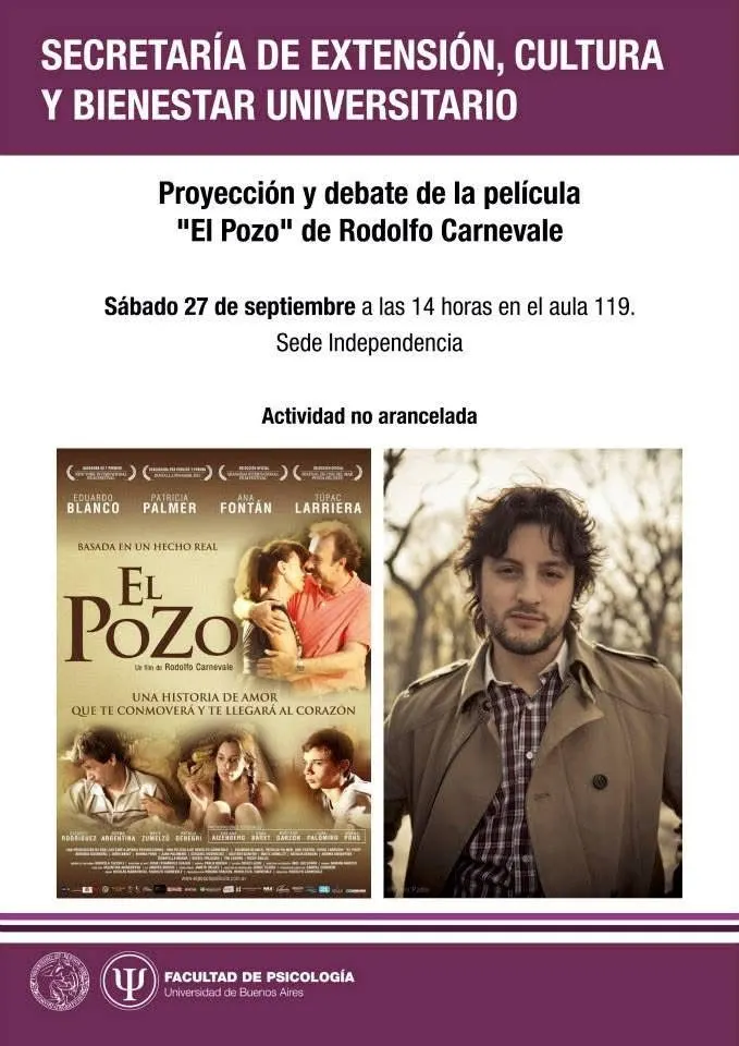 Afiche de actividad cultural de El pozo en Madrid