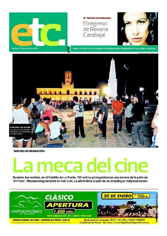 Recorte de El Diario de la República: La meca del cine
