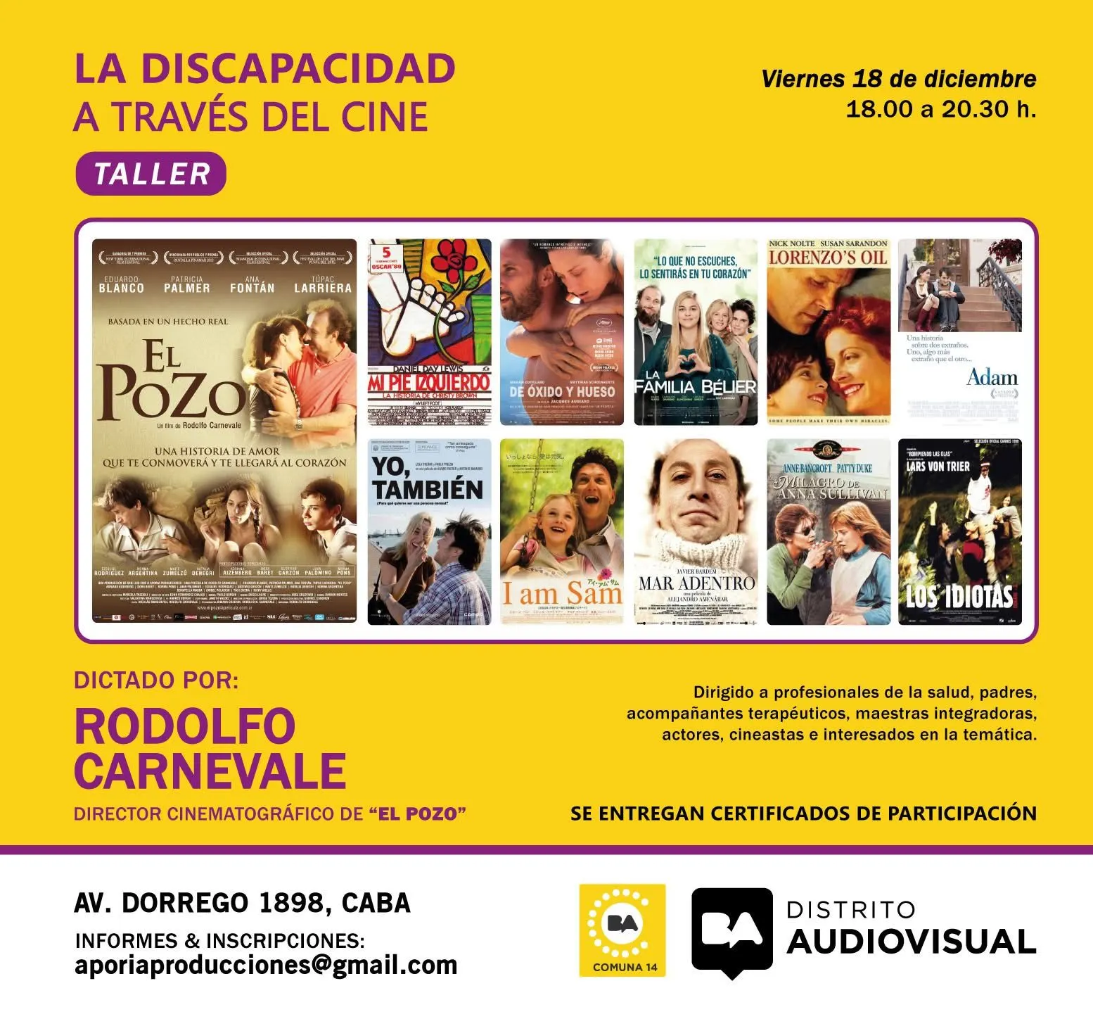Taller: La discapacidad a través del cine